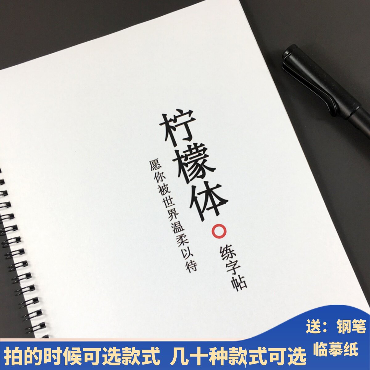 柠檬体女生手写漂亮练字帖央视文案大报金句励志语录钢笔临摹练字