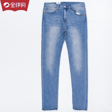 百搭外贸511牛仔裤男秋冬浅色厚款直筒修身弹力小脚长裤休闲潮牌