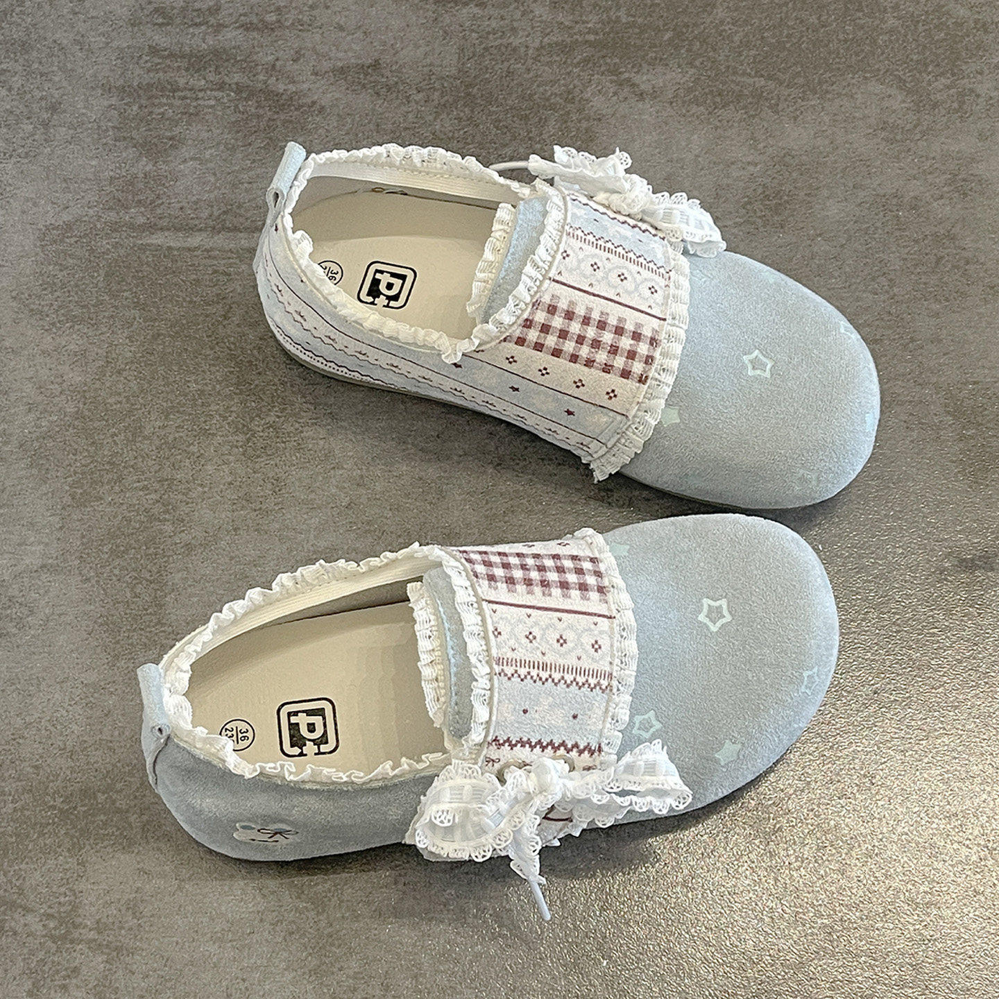 2026新款春款全包懒人一脚蹬勃肯鞋女魔术贴花边休闲鞋,女鞋,勃肯鞋/软木鞋,淘宝优惠券,粉丝福利购,淘宝优惠卷