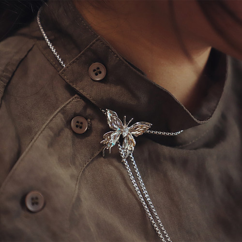 暗夜之迷复古简约蝴蝶波洛领带