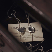 波洛领带男女同款 月有阴晴 简约复古圆形三角哑光小款 西部BOLOTIE