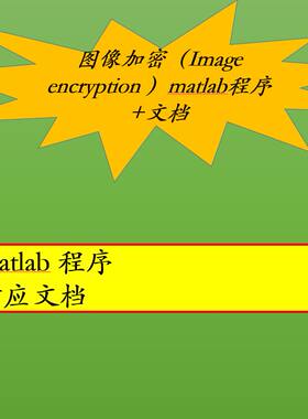 图像加密Image encryption 相关matlab程序和部分配套文档