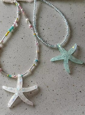 海边度假风可爱海星y2k辣妹项链女锁骨链2025新款小众高级感颈链