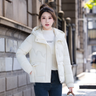 棉衣宽松小个子连帽洋气加厚棉袄 短款 羽绒棉服外套女2025冬季 新款