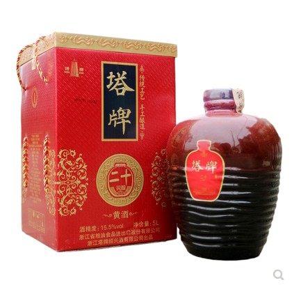 绍兴黄酒塔牌二十纯酿甜型5L坛装礼盒20年手工酒10斤泡药月子酒,酒类,传统黄酒,淘宝优惠券,粉丝福利购,淘宝优惠卷