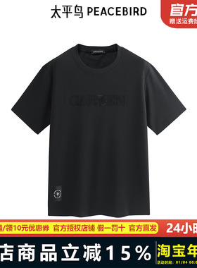 【商场同款】太平鸟男装 2025年春季新款重磅短袖T恤男B1CNF1431