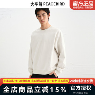【商场同款】太平鸟男装 2025年秋季新款宽松圆领卫衣男B1CRF3413