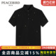 2023年夏季 新款 风尚系列黑色休闲时尚 太平鸟男装 POLO衫 BWDBD2811