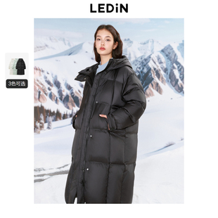 乐町长款面包羽绒服女冬季新款廓形抗静电保暖加厚外套潮