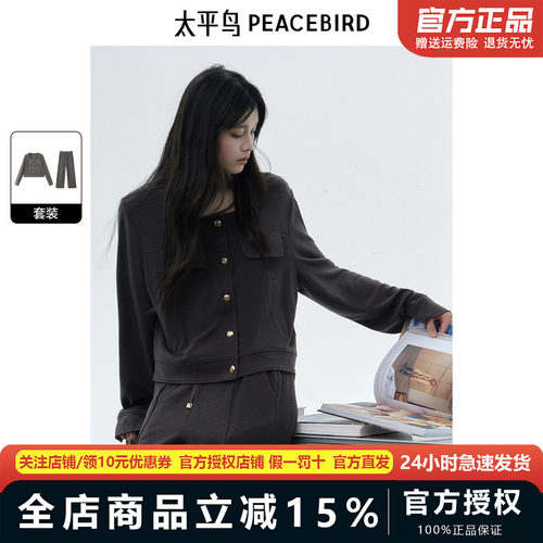 【商场同款】太平鸟女装2025年秋季新款品质针织套装女A1FCE3485