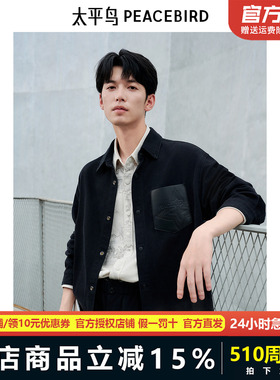 【商场同款】太平鸟男装 2024年秋季新款渐变长袖衬衫男B1CHE3321