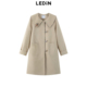乐町风衣2024年秋新款 商场同款 娃娃领宽松大衣外套C1BEE3339