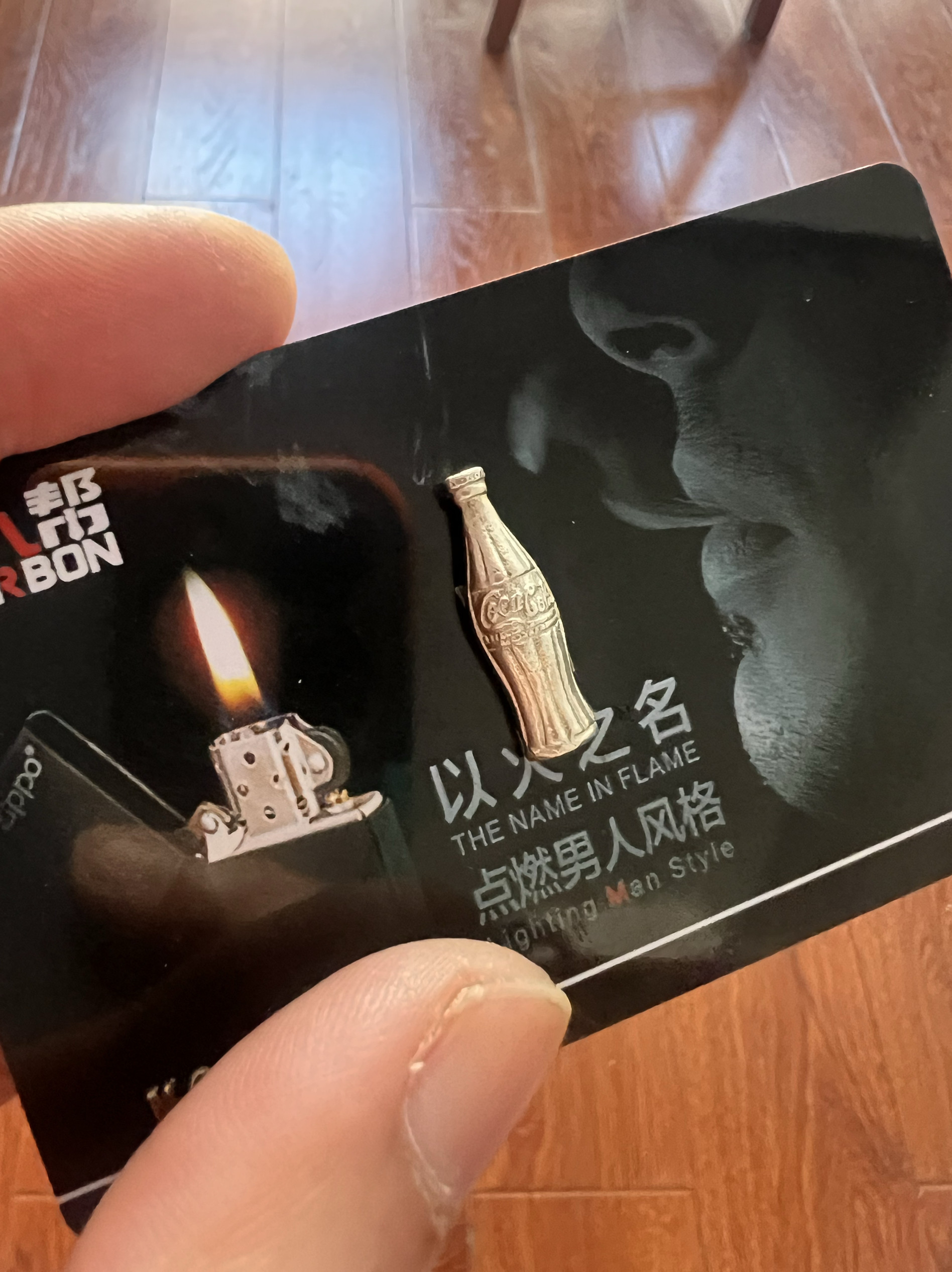 纯银小可乐贴章精品贴章