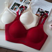 无痕哺乳内衣大码 前开扣孕妇产后喂奶专用文胸防下垂聚拢收侧乳