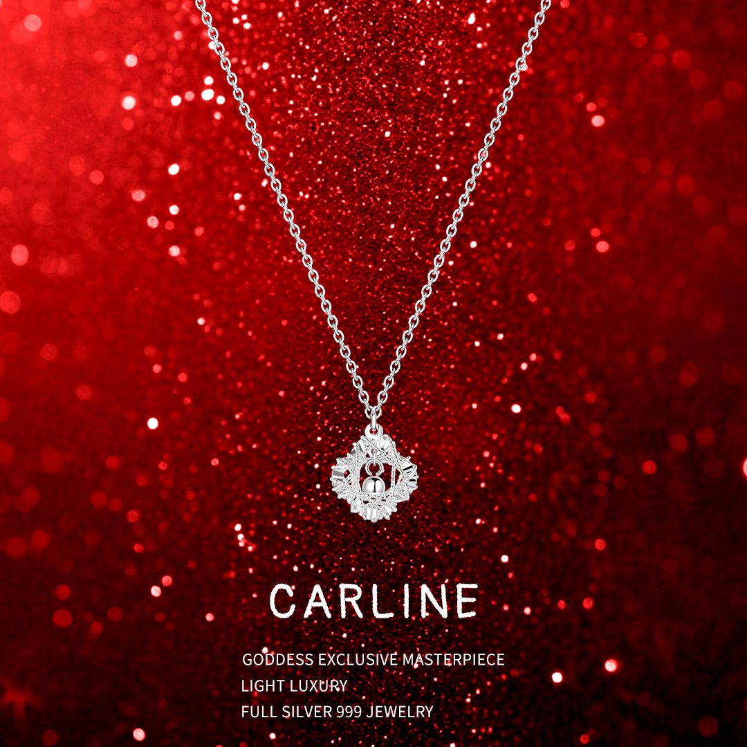 5g爆闪足银999纯银项链