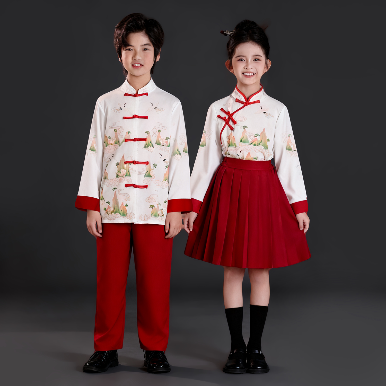 六一儿童合唱演出服套装
