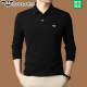 意大利新款 中年打底polo衫 男士 T恤男纯棉翻领2025春秋季 长袖 正品