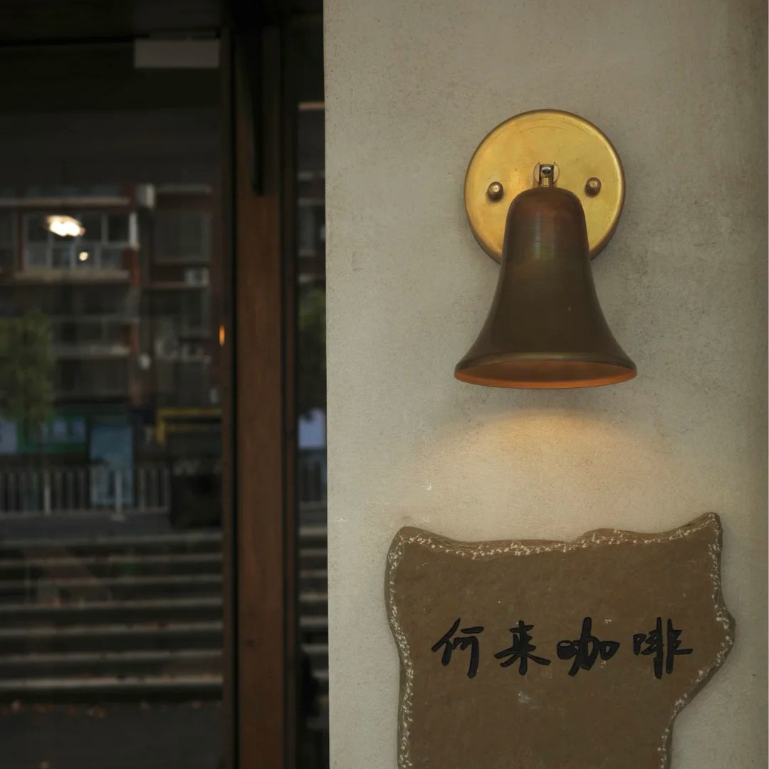 复古黄铜壁灯自然氧化变旧咖啡店吧台过道床头灯日式侘寂中古工业