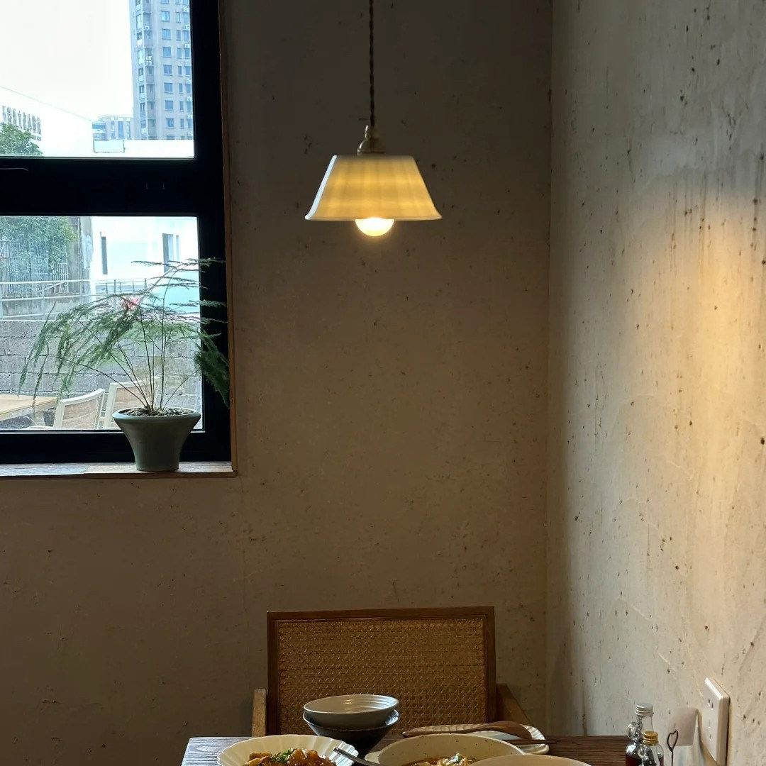 景德镇手工陶瓷黄铜吊灯日式复古餐厅厨房床头咖啡店茶室吧台中古