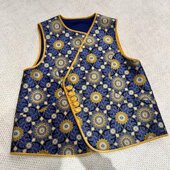 JINYU矜羽 上久楷50姆米四重纬织金宋锦马甲上衣女 团花