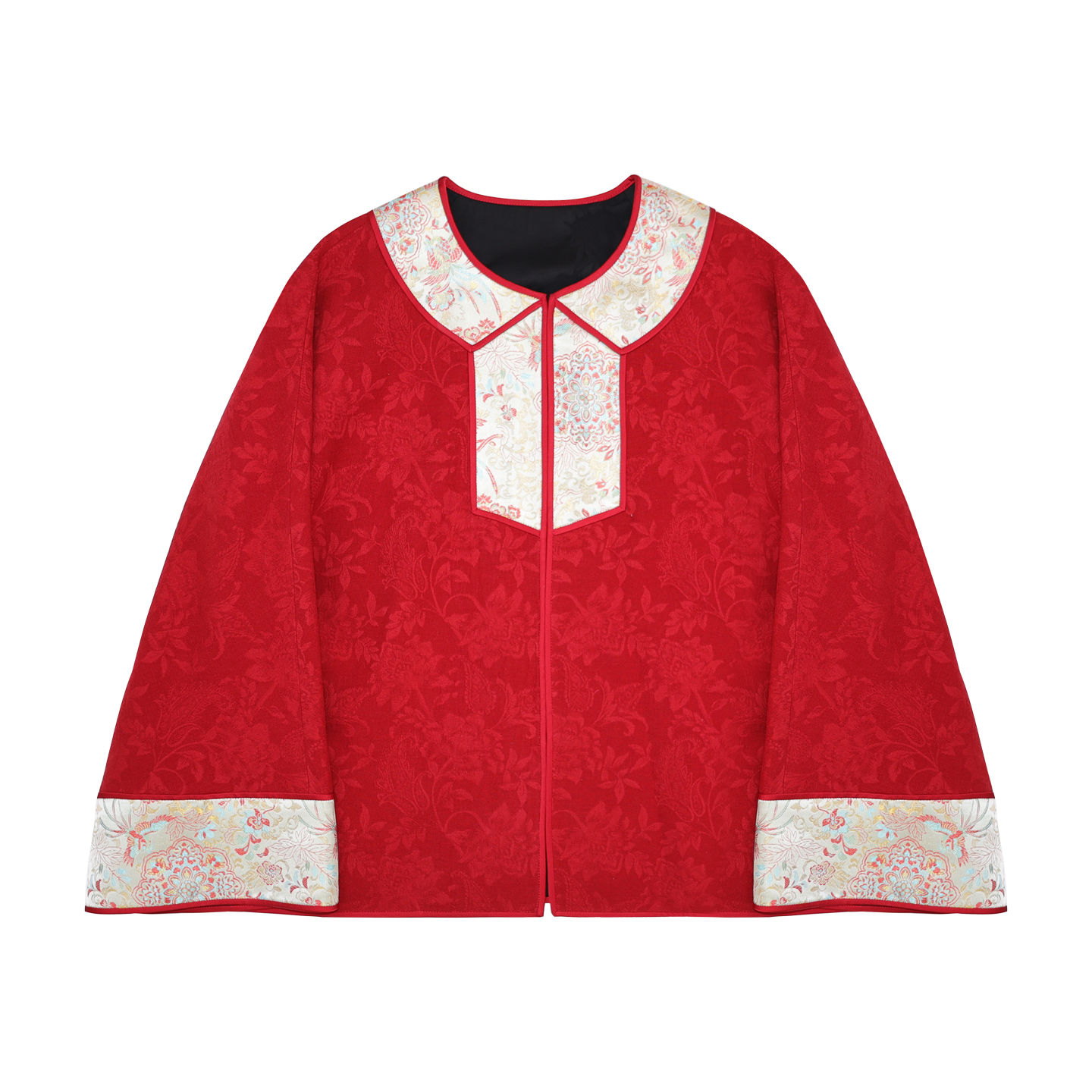 JINYU矜羽【茹翡】新中式红色外套上衣秋冬款