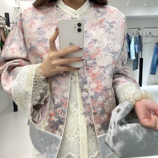 JINYU矜羽 （婉晴）新中式轻国风圆领外套女上衣冬款