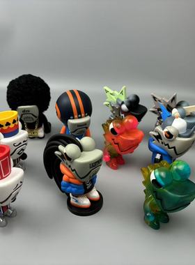 正版散货变色龙绿色机械变色龙关节可动潮玩盲盒摆件玩偶公仔