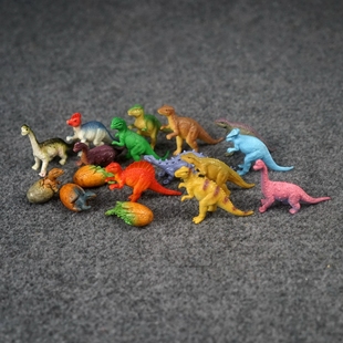 HA1超小迷你小恐龙和恐龙宝宝出壳儿童玩具恐龙微型摆件5个装