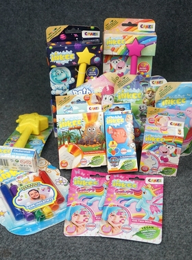 CA2出口订单儿童泡澡球玩具盲袋小狗独角兽沐浴球戏水香味INKEE