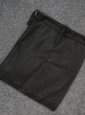 GB2外单户外收纳网袋黑色束口拉绳网眼袋抽绳运动背包袋