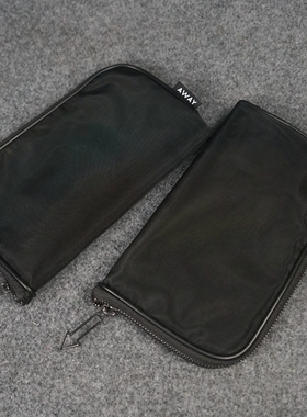 IB2外单黑色化妆包网纱内胆包大容量便携洗漱包化妆品收纳袋