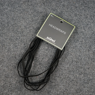 JB2外单scunci黑色细款发带束发带运动橡皮筋发带6条装