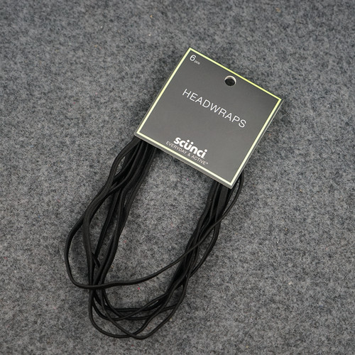 黑色细款束发带运动橡皮筋