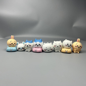 散货小八可爱卡通公仔摆件空心搪胶瑕疵瑕疵注意哈