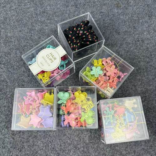 侧边刘马卡龙色爱心小抓夹公主