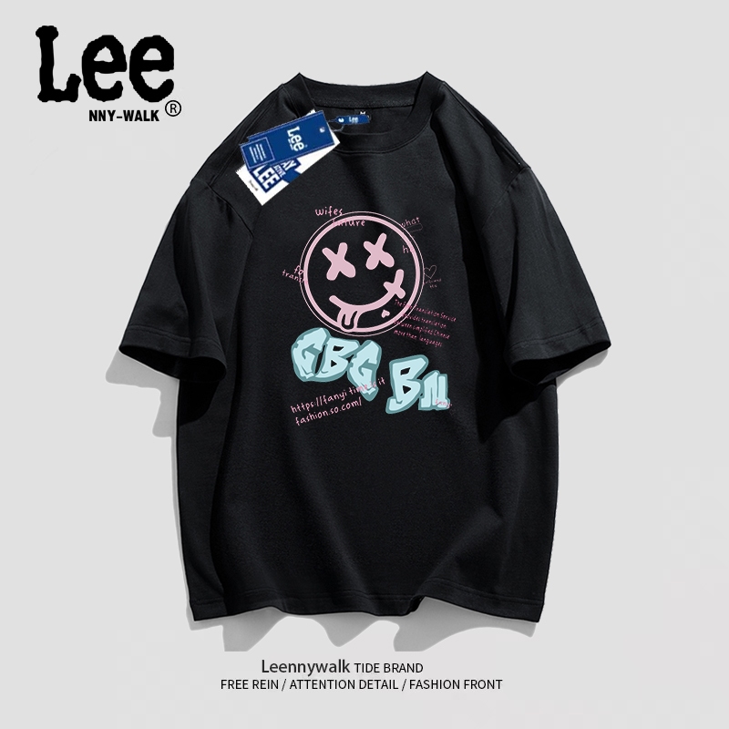 大神推荐丨奥特莱斯丨华南仓丨Leennywalk纯棉短袖t恤男女夏季潮