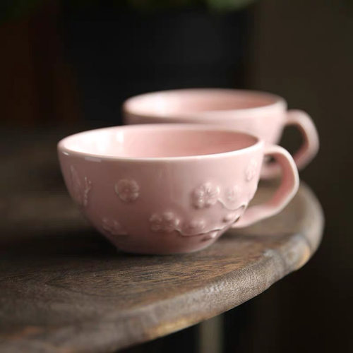 葡萄牙Bordallo Pinheiro马克杯陶瓷杯子复古家用情侣水杯咖啡杯