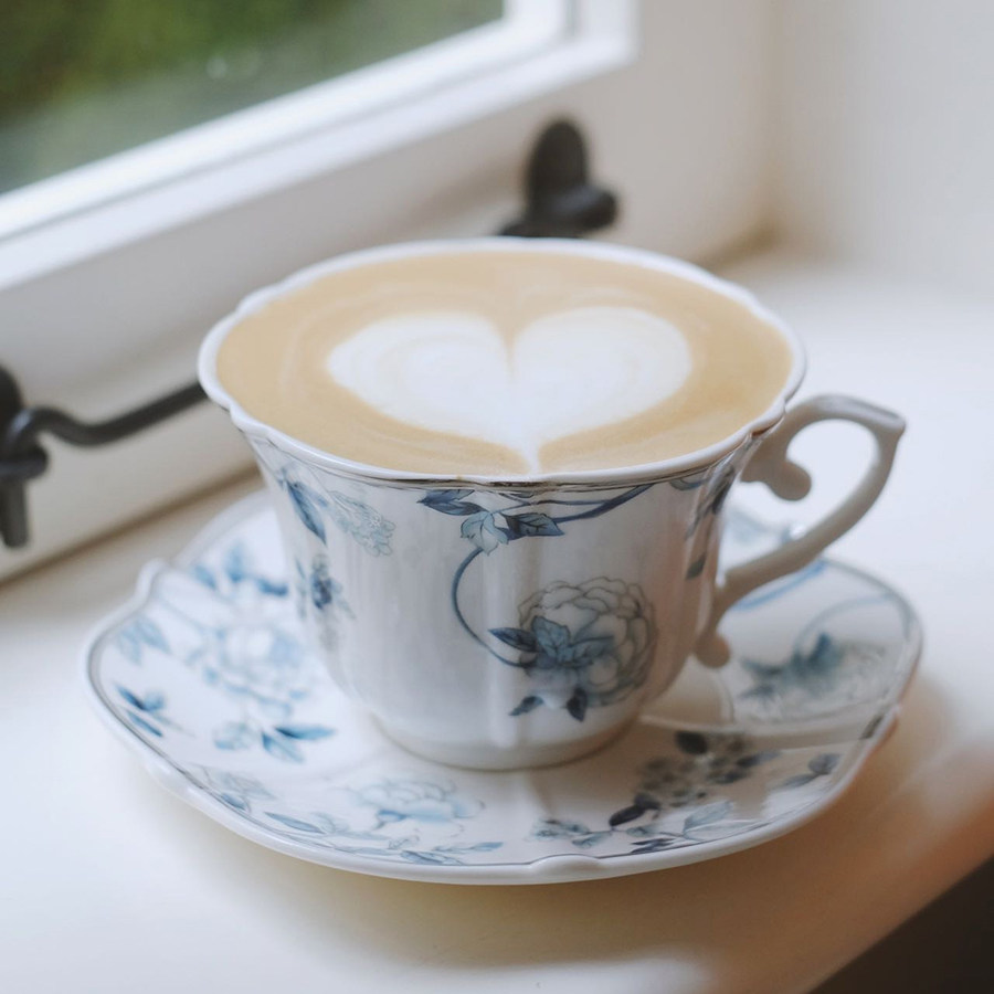 青花英式下午茶咖啡杯复古轻奢精致高档女士红茶杯陶瓷杯碟套装,餐饮具,咖啡杯,淘宝优惠券,粉丝福利购,淘宝优惠卷