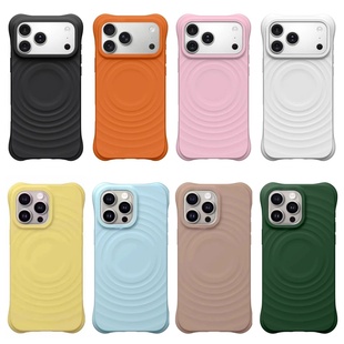 CASE顶版 15plus 适用iPhone17ProMax壳苹果16Pro 13磁吸MagSafe保护套华强北C家壳 波漾纹纯色壳权志龙同款