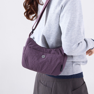 2026新款休闲简约帆布斜挎包女轻便多口袋时尚手机包单肩包小包包