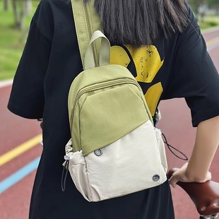 时尚 2025新款 胸包百搭女士休闲轻便尼龙布包单肩包女双肩包小背包