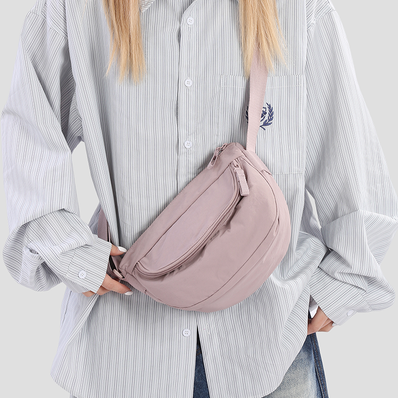 时尚尼龙布包包女包2025新款潮休闲胸包女士单肩斜挎包百搭小包,箱包皮具/热销女包/男包,胸包,淘宝优惠券,粉丝福利购,淘宝优惠卷