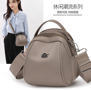 时尚 2025新款 百搭女士单肩斜挎包女休闲轻便尼龙布包手提包贝壳包