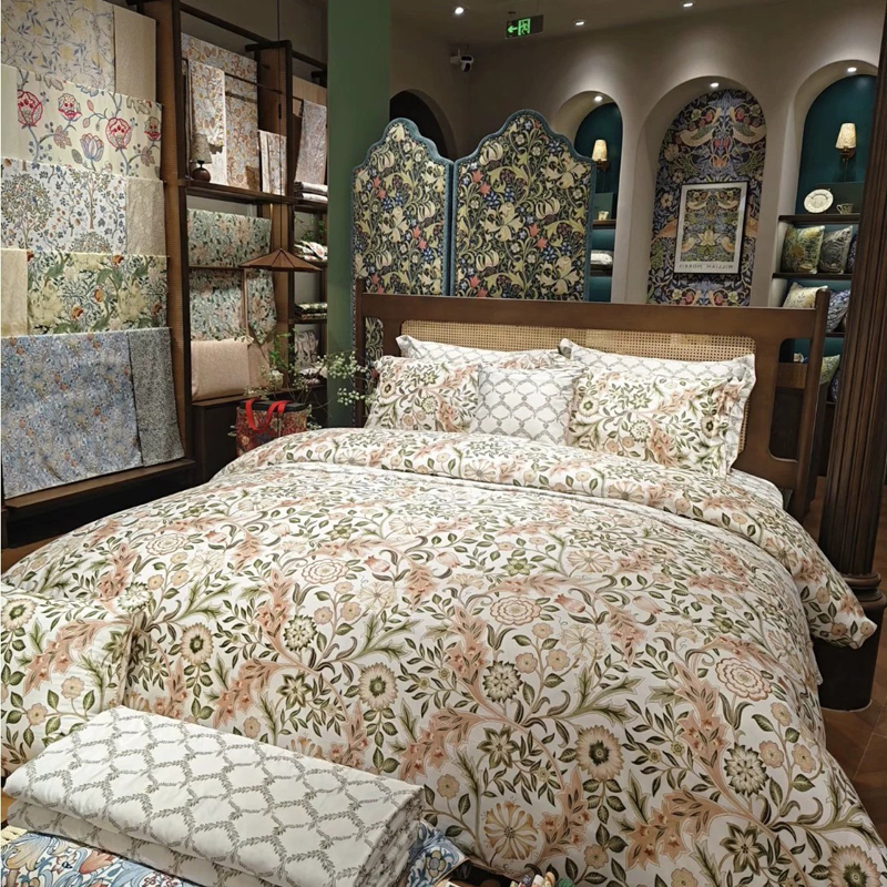 寐MINE长绒棉印花纯棉四件套米娜