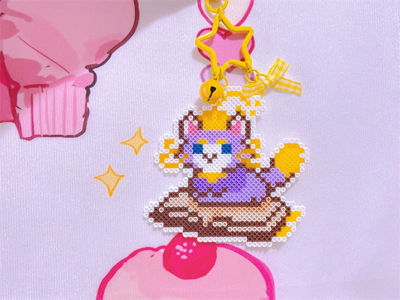 lol原创手作周边悠米每次跟你玩都输像素风钥匙扣猫咪挂件送女友