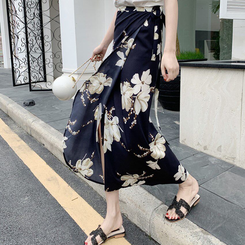 防晒裙女一片式半身裙长款2025夏季新款防紫外线遮阳骑车遮腿长裙