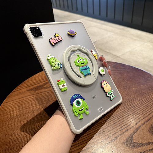 适用ipadair7保护壳5亚克力air6平板保护套苹果mini7第11代2021新款9.7迷你7硬壳带支架3全包pro11可旋转后壳