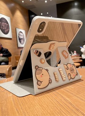 2025新款ipad11代保护套带笔槽air7保护壳6透明360旋转适用苹果Pro11英寸平板ipad9/10亚克力2021防弯10.2寸
