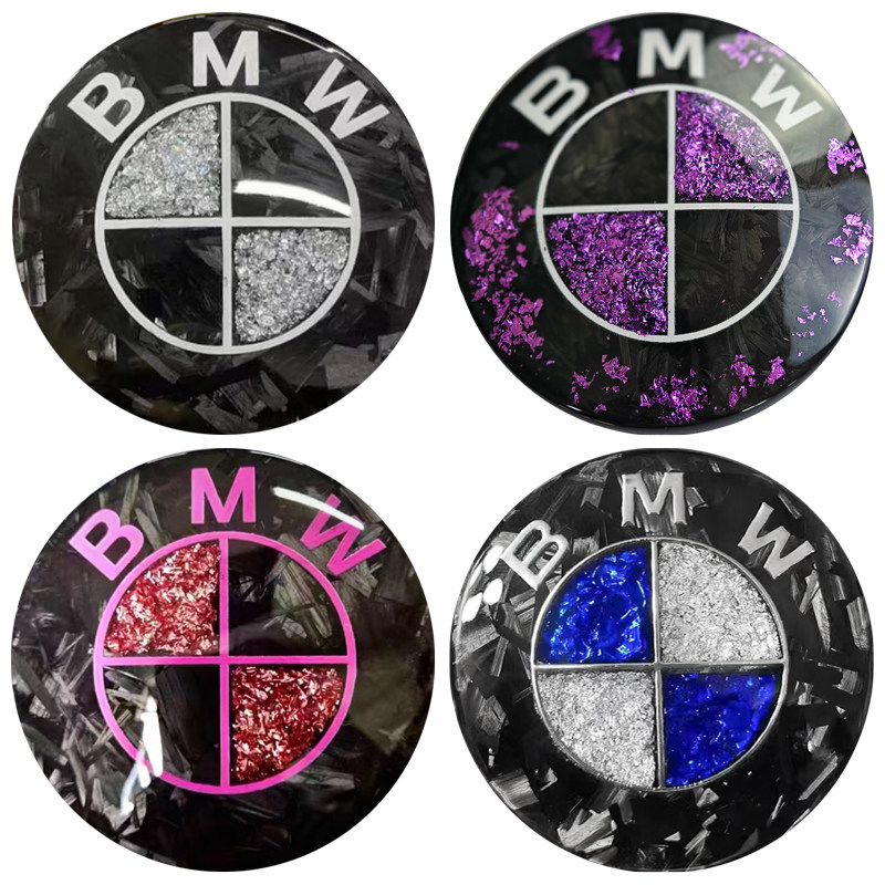适用宝马X1X3X4X5X6M3车标贴轮毂标方向盘标前后车标改装装饰配件