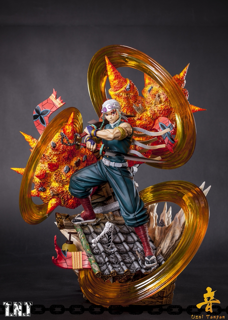 瘾君子 tnt 音柱 宇髄天元 九柱共鸣 鬼灭之刃 限量gk手办雕像